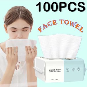 100 Pearl Patroon Disposable Gezichtshanddoek 100% katoenen papieren handdoek zachte reiniging kan worden hergebruikt droge en natte make-up Niet-geweven handdoeken