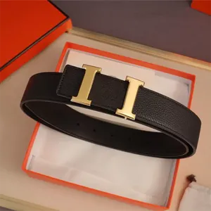 Luxurys Designer Belts Men Womens أصلي حزام جلدي للنساء أزياء الأزياء Cintura Ceinture Gold Silver Black Boxle Belt 3.4cm G-D6352