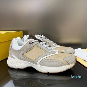 Casual-look Faster Men Trainers casual Shoes Leather Technical Fabric Sneakers Low-tops Corrugated Runner Soles Man Sports EU38-46