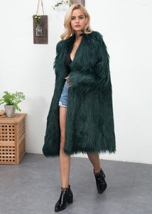 여자 모피 겨울 X-Long Hight 품질 패션 섹시 여성 따뜻한 가짜 코트 크리스마스 술집 바디 콘 유명인 코트 도매