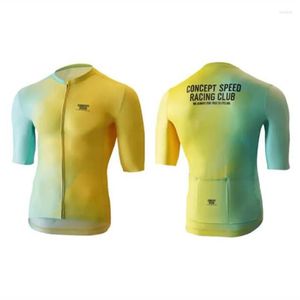 Giacche da corsa 2022 Concept Speed Summer Men Maglia da ciclismo Maglia da triathlon a maniche corte traspirante Top Quick Dry Bike Tight Maillot