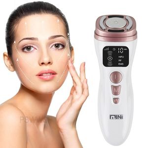 Massageador de rosto mini máquina hifu ultrassom RF EMS Microcorrente elevador firme apertando as ferramentas de cuidados com a pele da beleza 221013