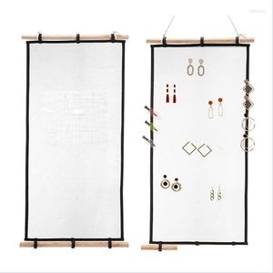 Jewelry Pouches Bags Jewelry Pouches Organizer Wall Mounted Hanging Earring Necklace Holder Bracelet For Earrings D16 21 Drop Delive Dhz87