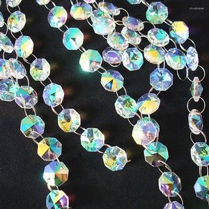 Chandelier Crystal 5 Meters/50 Meters AB 14mm Strand Wedding Decoration Home And Curtain Garland Glass Beads Chain