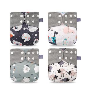 Cloth Diapers Elinfant Panties Baby Eco-friendly Reusable Nappies 4 Pcs/Set Fashion Style Mother Kids Waterproof Pocket Diaper 221014