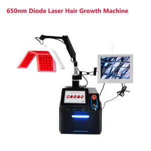 Máquina de crescimento de cabelo a laser de novo Diodo Profissional Scalp Hair Pression Treatment Portable Mini Equipamento Salão Uso