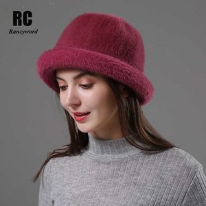 Beanie/Skull Caps Rancyword Lana Elegante Cappello da donna Cupola Cappelli a tesa corta Donna Britannico Retro Autunno Inverno Berretto da bacino Cappello in finto velluto RC2070 T221013