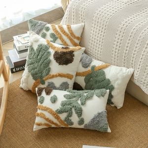 CushionDecorative Pillow Green Plant M￶nster Tufted Cushion Cover Bohemian Style Pillow Case for Home Decoration SOFA Living Room Couch 45x4530x50cm 221014