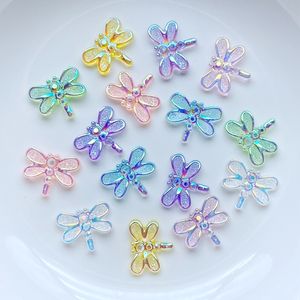 sFigurines & Miniatures 60Pcs Kawaii Cute Shiny Mini Butterfly Flat Back Cabochons Scrapbooking DIY Craft For Nail Access
