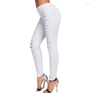 Women's Jeans Women's Women Denim Pants 2022 High Waist Cotton Elastic Casual Bodycon Skinny Ladies Trousers Female Pantalon Ripped