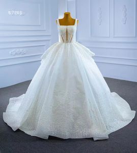 Luxury Wedding Dress Heavy Beaded Pearls Glitters SM67266