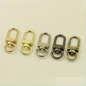 Clasps Hooks 10Pcs Snap Lobster Clasp Hooks Gold Sier Plated 5 Colors Diy Jewelry Making Findings For Keychain Neckalce Bracelet Sup Dhwik