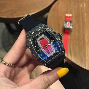 Luxury Mens Mechanics Watch RM Wristwatch Mill Business Leisure RM037 Helautomatisk mekanisk Millr Watch Tape Womens Designer Waterproof