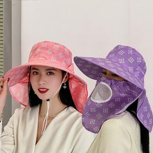 Wide Brim Hats Creative Summer Outdoor Sun Hat With Neck Flap Traveling Hiking Fishing Protect Against UV Rays