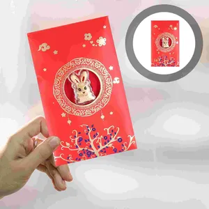 Hediye sargısı kırmızı paket zarflar para 2023 parti tarzı Çin çanta şansı luckfestival onlar zarf karikatür paketleri zodyak
