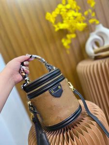 Bucket Bag Luxurys Woman Leather Printing Shoulder Bags Classic Designers Cross Body Purse Lady Handbag DrawString