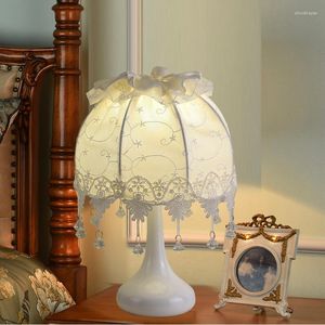 Table Lamps American Lamp Bedroom Bedside Creative Retro Romantic Dimming Warm And Stylish Living Room Study Decorative