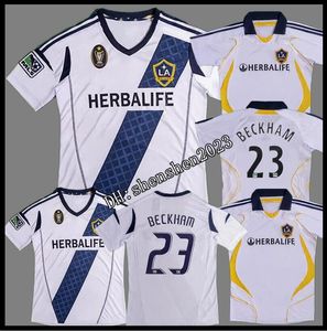 2007 2012 LA Galaxy Retro Soccer Jersey 07 08 12 13 Beckham Donovan Keane Juninho Gonzalez Xavier Vintage Football Shirt Classic Kit