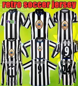 1997 1998 1999 2000 2001 Shearer Newcastl E Retro Soccer Jersey New Castle 97 98 Asprilla Barnes Pearce Batty United Rush Rush Classic Classic Futebol Camisa de mangas compridas
