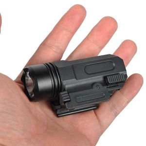 El feneri Torçlar Airsoft Tabanca Işık Taktik Mini Tabancası El Feneri QD Hızlı Bırakma Tüfek Torçu Glock 17 18C 19 22 20mm Demiryolu Tabancası L221014