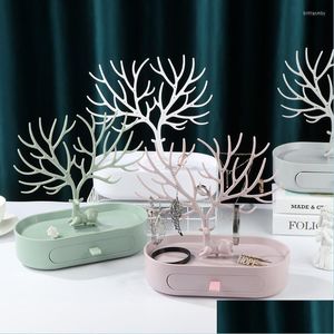 Jewelry Pouches Bags Jewelry Pouches Bags Gift Creative Earrings Necklace Cosmetic Box Antlers Rack Display Stand Cases Tree Storage Dhlen