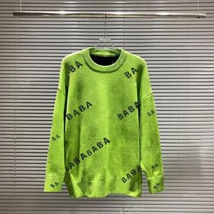 Män deigner tröja kvinnor tröja kvinna män tröja för man kvinnor besättning nacke svart pullover långärmad brev broderi stickade kläder senior claic