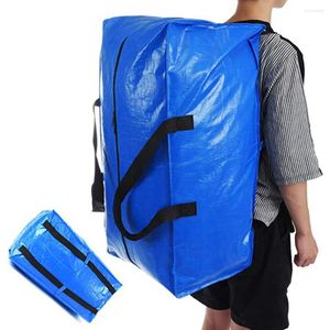 Storage Bags Luggage Bag Extra Large Clothes Organizer Strong Handles Dustproof Useful Foldable Moving Quilt Clothing Packaging