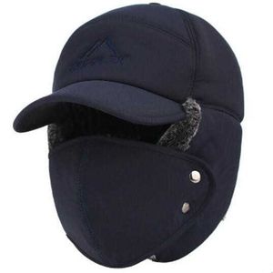 Máscaras Baps Ciclus Autumn Inverno Hat quente Hapsa de escalada à prova de vento Homens homens espessados ​​I Feng com Máscara e Proteção de Ear esqui L221014