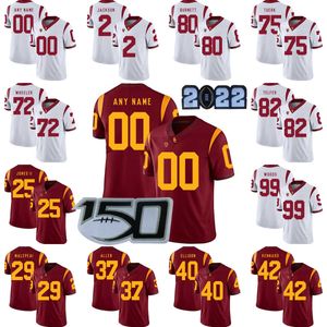 Custom NCAA College USC Trojans Football Jersey 1 Gary Bryant Jr. 83 Josh