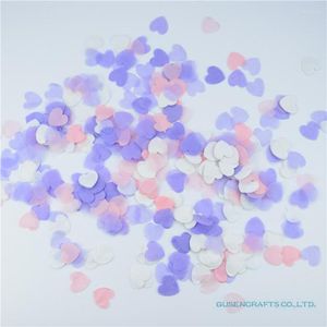 Party Decoration g bag cm inch Light Pink White And Purple Circle Heart Tissue Paper Confetti Wedding Table Decorations