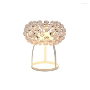 Lampy stołowe Nowoczesne foscarini Caboche Lampa Elegancka styl LUSTRES Crystal Desk TA002