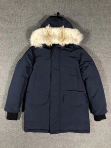 Män svart ner parka jacka kappa päls huva full zip vinter lång utkläder parkas storlek xs-xxl