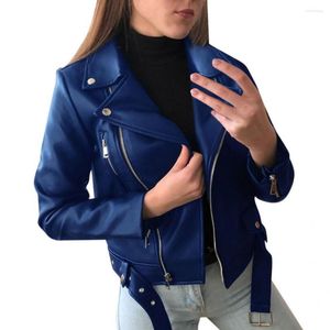 Women's Leather Lady Coat Fabulous All Match Women Wear Resistant Jacket