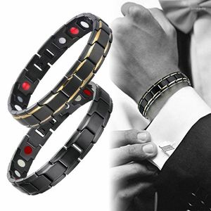 Pulseiras de link terapia magnética ajuste mais bracelete perda de peso Energia de energia destacável Acessório de jóias de casais