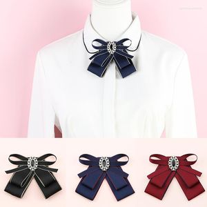 Bow Ties British Men Women Business Wedding Party Post Bank Sweater Shirt Tie Cravat Accessory Formal Alloy Rhinestone Ribbon Bowtie