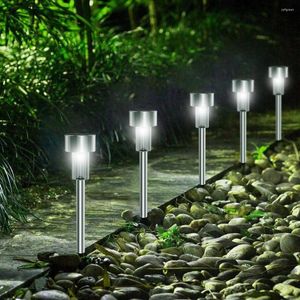 Solar Lawn Light LED -lampor f￶r utomhus tr￤dg￥rdsdekorationspanel laddningsbar campingpoollampa