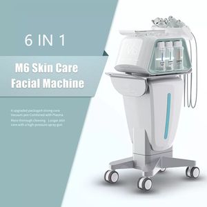 Hydro Beauty Machine M6 RF Ultraljud Microdermabrasion med Plasma Pen 6 i 1 Hydra Oxygen Jet -skal Ansiktsvatten Skinv￥rd Ansikt Lyft Rensning