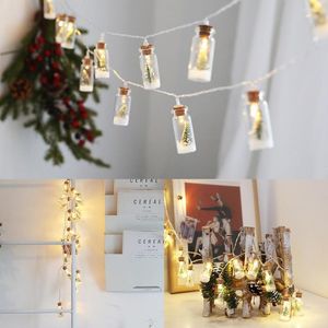 Saiten wünschen Flaschen LED Leuchten Schnur winzige Weihnachtsbaumfee Draht Lampe Dekorative Nachtlicht