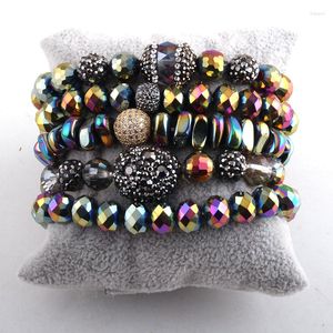 Strand Moodpc Fashion Jewelry Beautiful Multicolor / Blue Armband Set Glass Natural Stone Armband