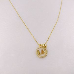 Heta smycken gör vänskap guld 925 sterling silver initial halsband för kvinnokedjor hänge sätter födelsedagspresenter MKC1108AN710 Annajewel