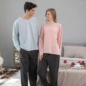 Męska odzież snu Męskie Pajama Zestawy dwuczęściowe bawełniane dresy luźne luźne pary piżamie kobiety pijamas piżama plus size