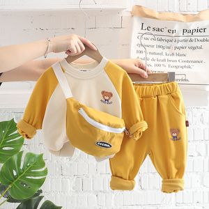 3pcs春秋の幼児の男の子の服セットbab baby basy closed