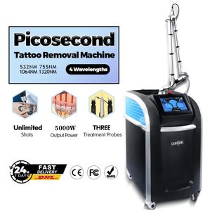 2023 Professional LASER tattoo removal technology PicoLaser Machine picosecond Freckle remover Black Doll Treatment beauty device