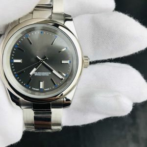 Zegarek na rękę Nowe luksusowe męskie zegarek exp styl 40 mm czarna tarcza automatyczna ruch 316L Wysokiej jakości stal nierdzewna z szafirowym lustrem składane zegarek buck