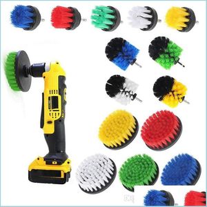 Brush 1Pcs 4 Inch Drill Cleaning Brush Power Scrubber Stiff Scrub Bit Pad Bathroom Tile Tool Drop Delivery 2022 Mobiles Motorcycles C Dhcos
