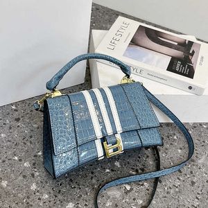 Bolsa Bolsa de Bolsa de Textura das Mulheres Crocodilo Elegante Crossbody Pequeno Temperamento de Fragrâncias