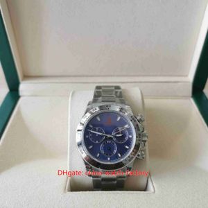 BP Factory Mens Watch Chronograph Working 40mm Cosmograph 116509 Blue Dial Stainless Steel Watches ETA 7750 Movement Mechanical Automatic Men's Wristwatches