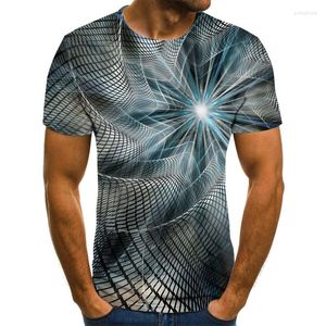 Camisetas masculinas T-shirt de camisetas 3D Fun Fun Casual Summer Tops Tops Breathable O-Gobes Plus Size Streetwear
