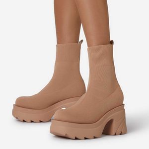 Boots 2022 Spring Autumn New Fashion Socks Platform Height Increasing Mesh Breathable Casual Plus Size Chunky 221013