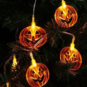 Strings Halloween LED String Lights Portable Pumpkin Ghost Skeletons For Home Bar Party Decor Supplies 5 Meters 20 Lamp